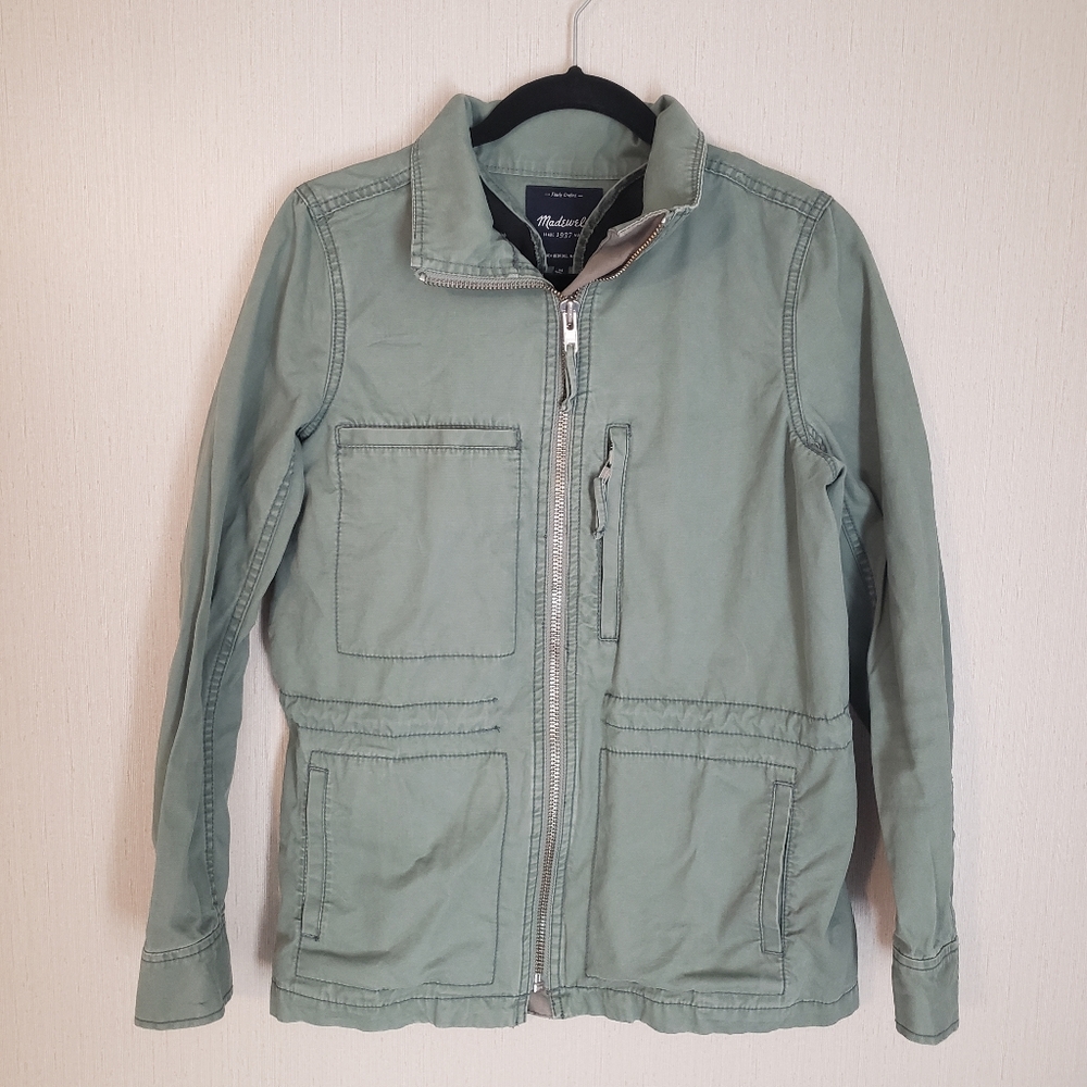Madewell Fleet Military Utility Jacket Green Size Medium